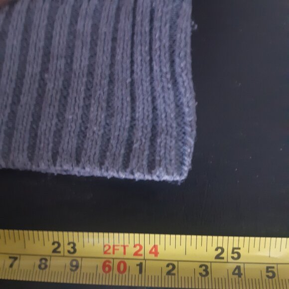 Coofandy SZ L Turtleneck Pastel Blue Intricate Pattern Sweater - Picture 13 of 16